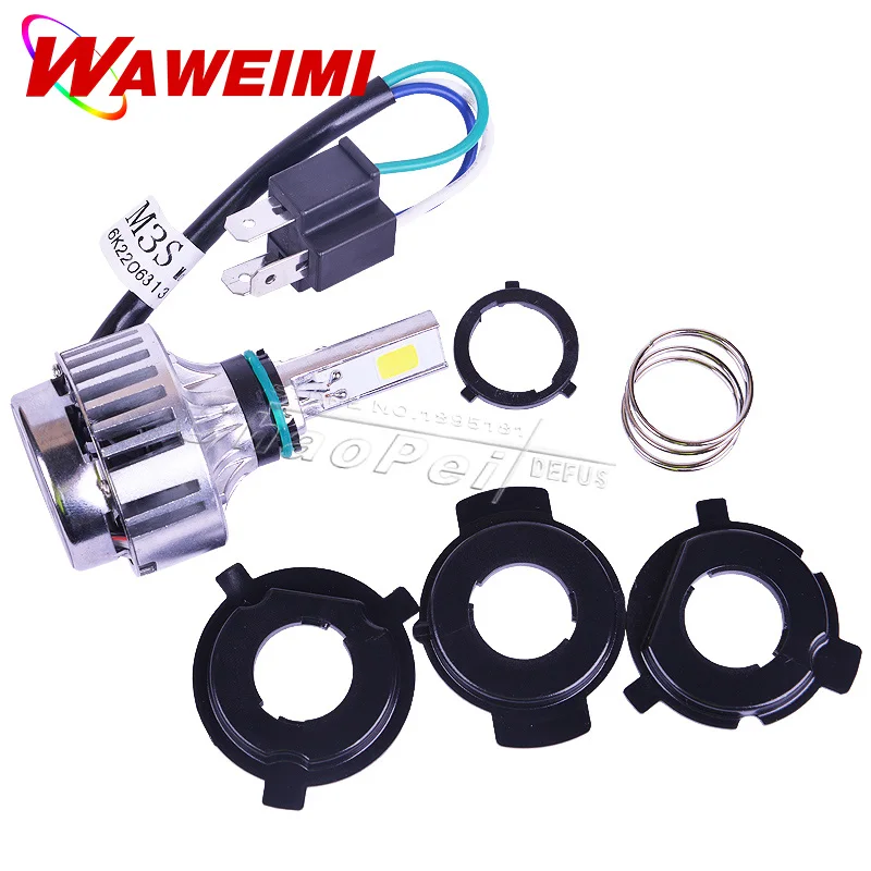 

New M3S Motorcycle Headlight H4 LED Lights Front Light Bulb for KTM EXC Cafe Racer Motor Lamp COB Beam Car Super Bright 3000LM