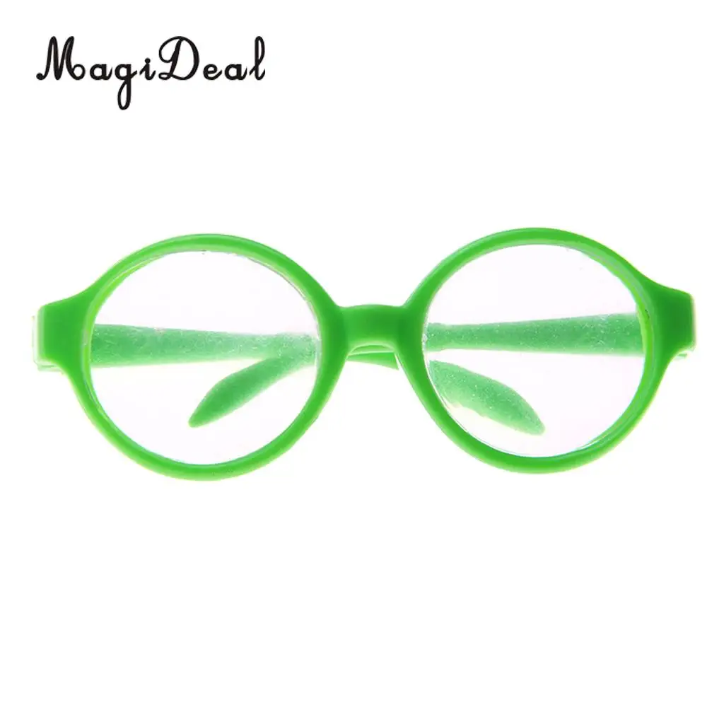 1Pair Cute Doll Glasses Black Eyeglasses Made for 18 inch American Doll My Life Dolls Clothes Accs Children Girls Toy
