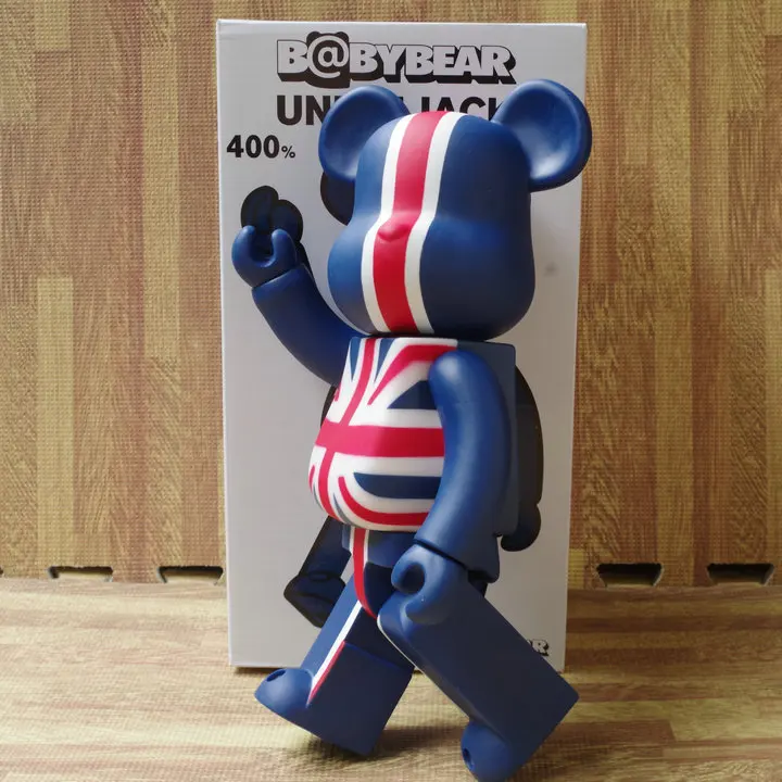 

Hot Sale Bearbrick British Style 400% Large Size Decoration Doll 28cm W/ Original Box