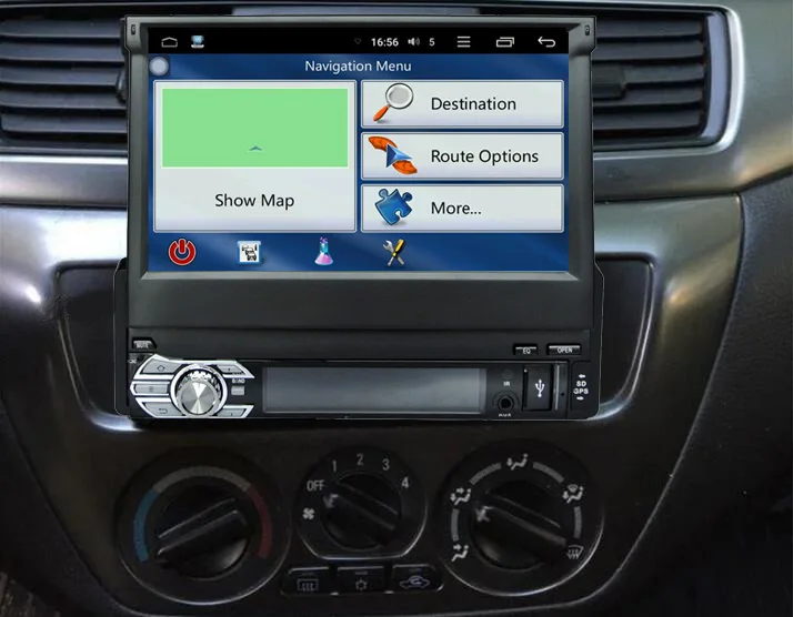 Flash Deal 7" Single 1 Din Dash Car Monitor DVD Player Bluetooth Radio Head Unit Stereo 1