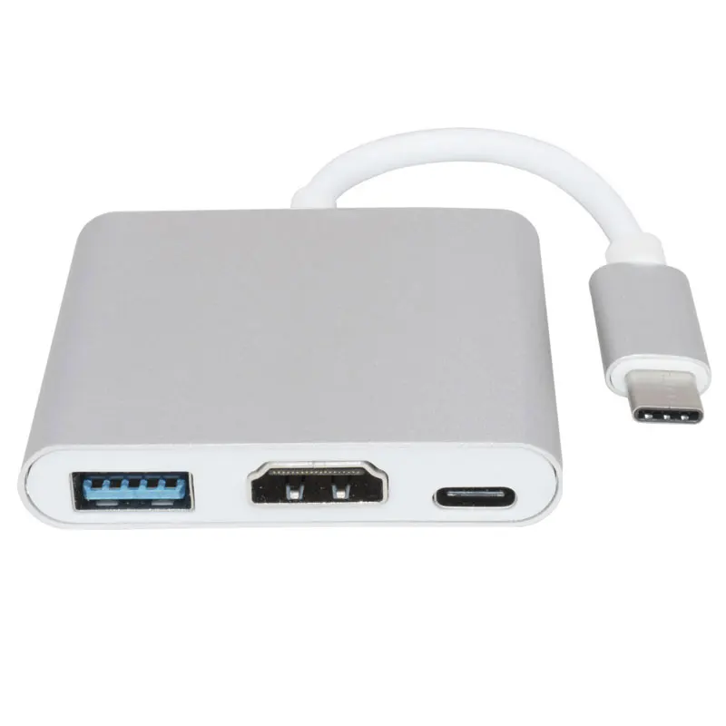 Адаптер 3 в 1 Thunderbolt USB Type C Hub к HDMI Dock с блоком питания для Samsung Dex mode MacBook Pro/Air