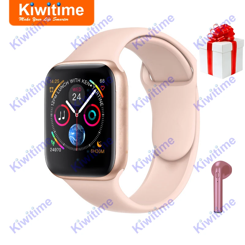 

KIWITIME Smart Watch IWO 8 Bluetooth Connected 44mm Series Smartwatch for iOS iPhone 5 6 7 Samsung 2 Android Phone Apple Watch 4