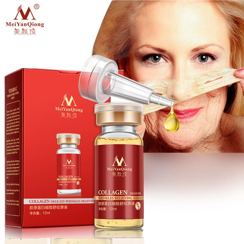 Collagen Facial Face Serum With Pure Hyaluronic Acid Against Wrinkles