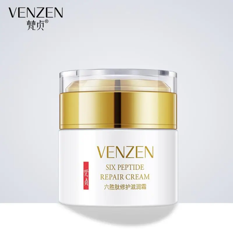 

VENZEN Six Peptide Face Cream Repair Skin Moisturizing Smoothing Anti Wrinkle Anti Aging Face Skin Care