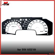 DASH EL Glow Gauge для VITZ 2010 обратное свечение белого лица синий зеленый Освещение Автоматическая передача 180 км 8000 об/мин