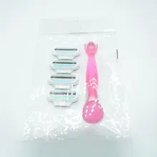 4 сменных головки ручного устройства для удаления волос Бритва Безопасная бритва универсальная Удобная бритва съемный подарок