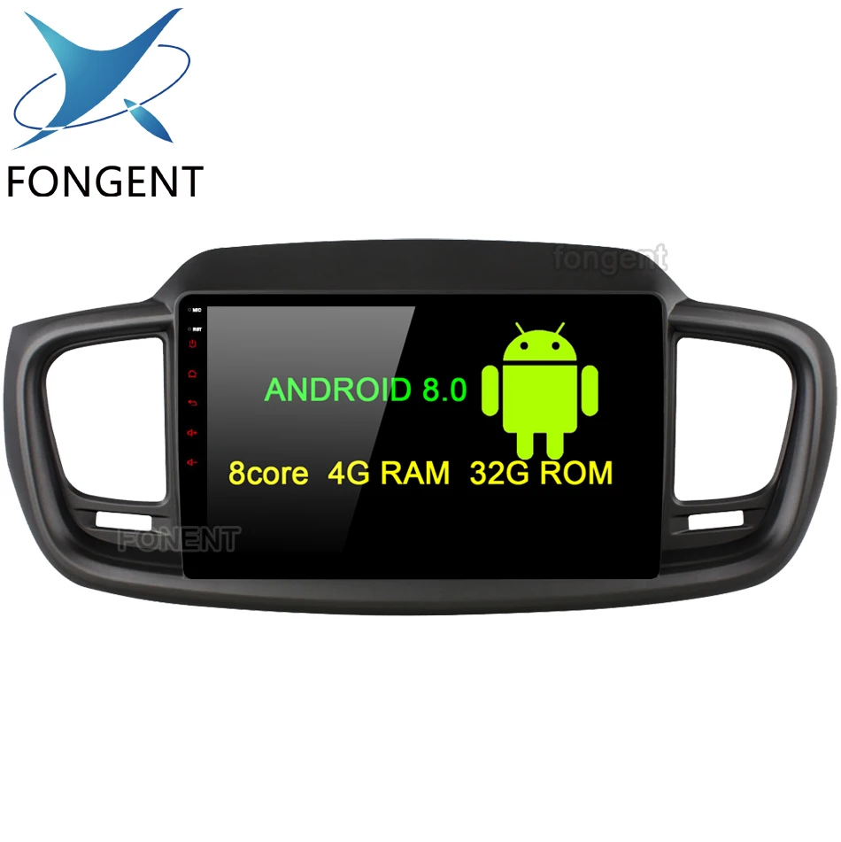 

10.2" Autoradio 1 DIN Car Multimedia for Kia Sorento Stereo 2015 2016 Android 8.0 Car Player vehicle GPS Head Unit DVD Radio PC