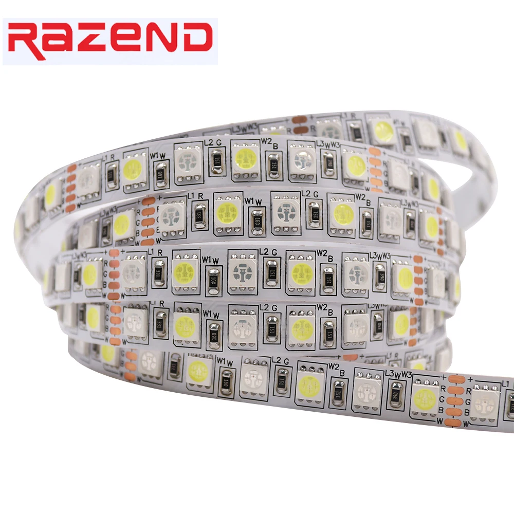 cheap DC 24V 72leds m 5M RGBW led strip 5050 SMD 5m 360leds Waterproof flexible Rope light RGB white Warm white , Hight brigtness