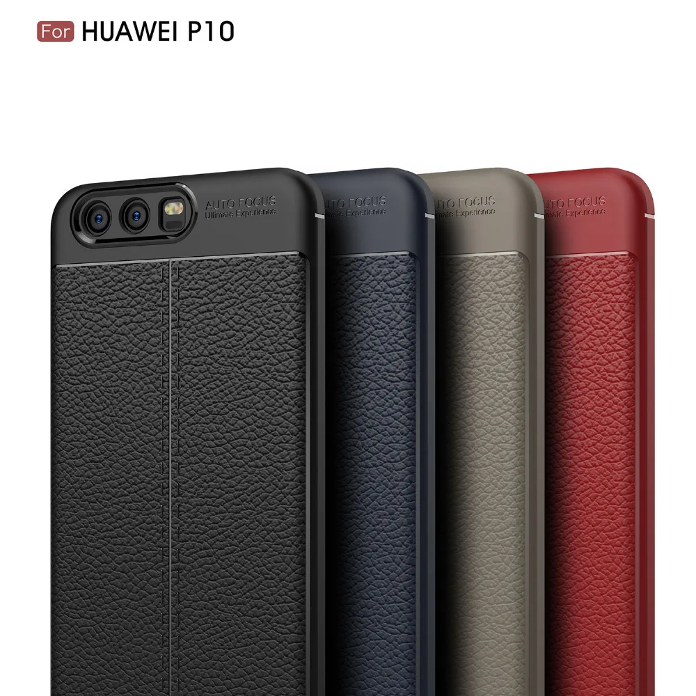 Coque For Huawei P10 lite cover Original TPU Case Plus Litchi Grain Matte Silicone Soft Protection |