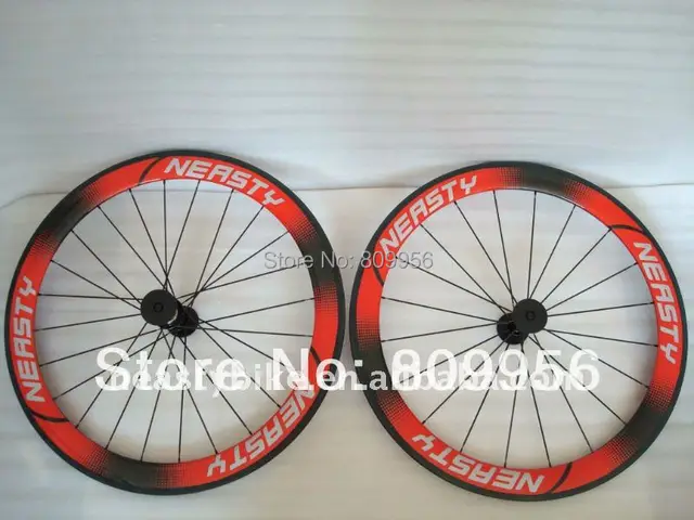 Cheap Free Shipping Full Carbon Clincher Road Wheels 38/50/60/88mm NEASTY