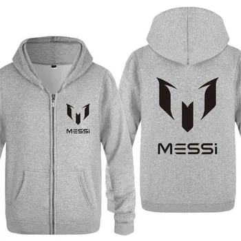 

Mens Hoodie Messi Printed Hoodies Men Hip Hop Fleece Long Sleeve Zipper Jacket Coat Sweatshirt Skate Fitness Tracksuit Big Size