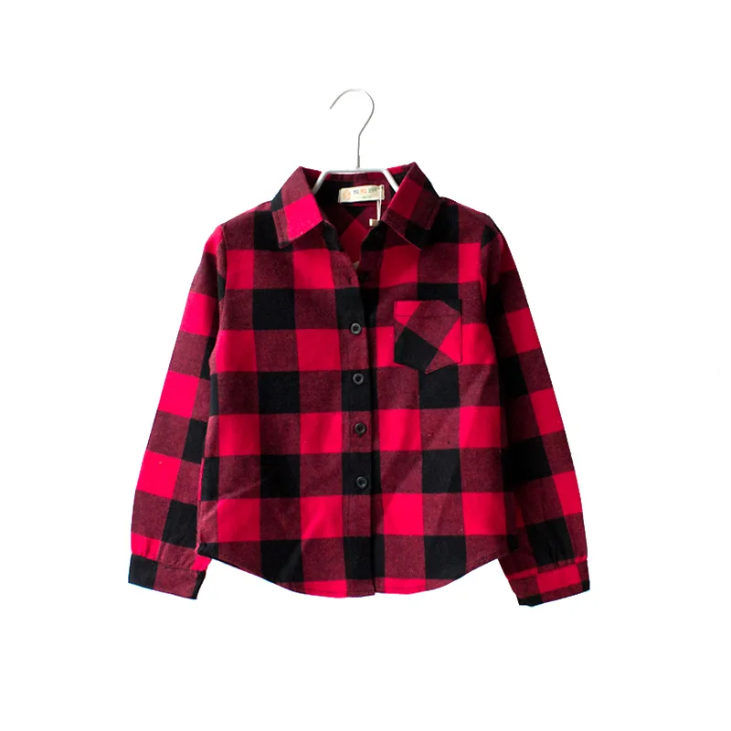 2017 Baby Boys Girls Classic Red Plaid Long sleeve Coats Boy Girl