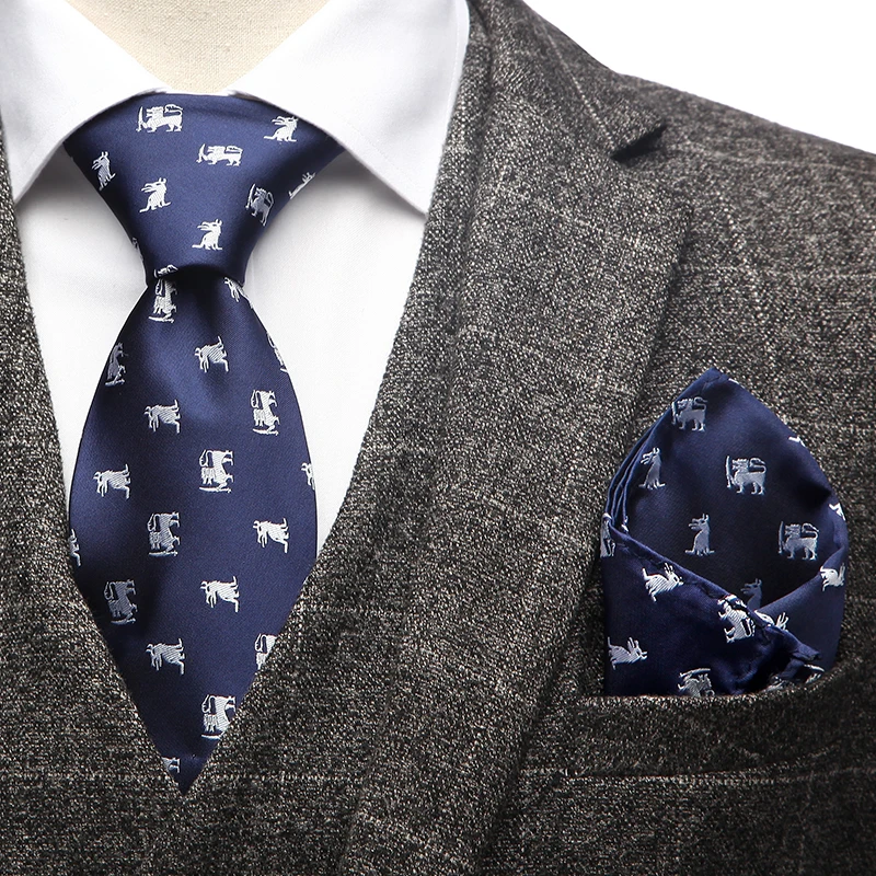 Tailor Smith Лев волк галстук животных связей для Для мужчин из микрофибры человек шеи