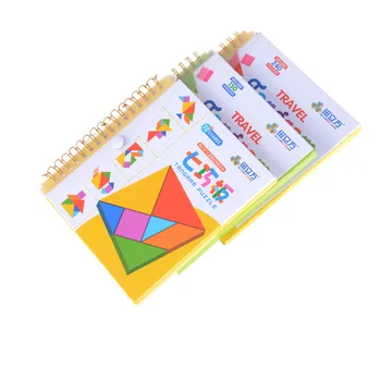 

1set Montessori Education Children's Puzzle Birthday Gift IQ Children's Toys Puzzles 3 Types Of Magnetic Tangram Puzzle