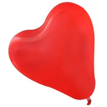 100 упаковка 12 дюймов утолщаются сердца-формованные воздушные шары-Будьте в курсе безопасности в использовании и Веселитесь