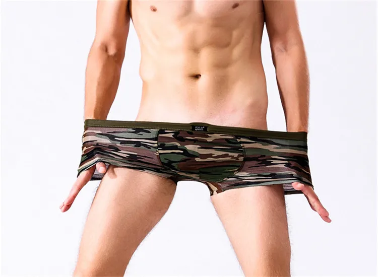 Youlehe 4 шт./лот бренд горячая распродажа сексуальные мужские шорты Боксеры Новая мода мужские солдатский камуфляж трусы M549