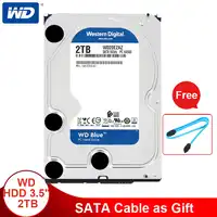 Western Digital 2TB 3.5'' WD Blue HDD Internal Hard Disk Drive Desktop 5400 RPM SATA 6Gb/s 64MB Cache Hard Drive For Computer PC