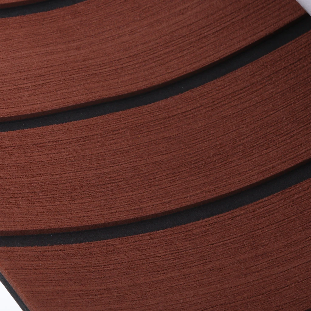 Self Adhesive 600x2400x6mm Teak Decking EVA Foam Marine Flooring Faux Boat Strong Toughness Good Shockproof