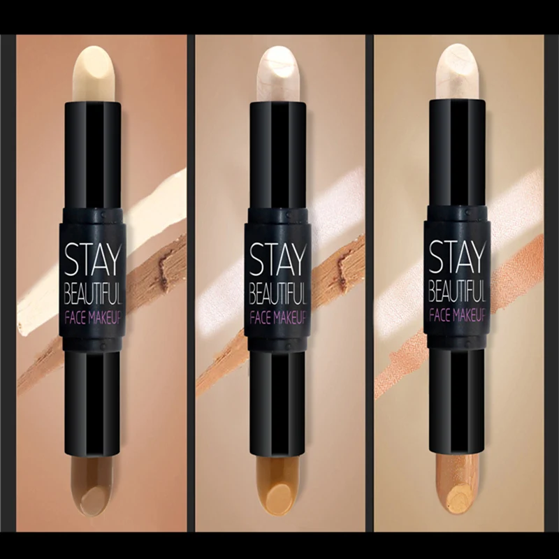 Novo 2 In 1 Matte Bronzers & Highlighters Stick Face Contour Makeup