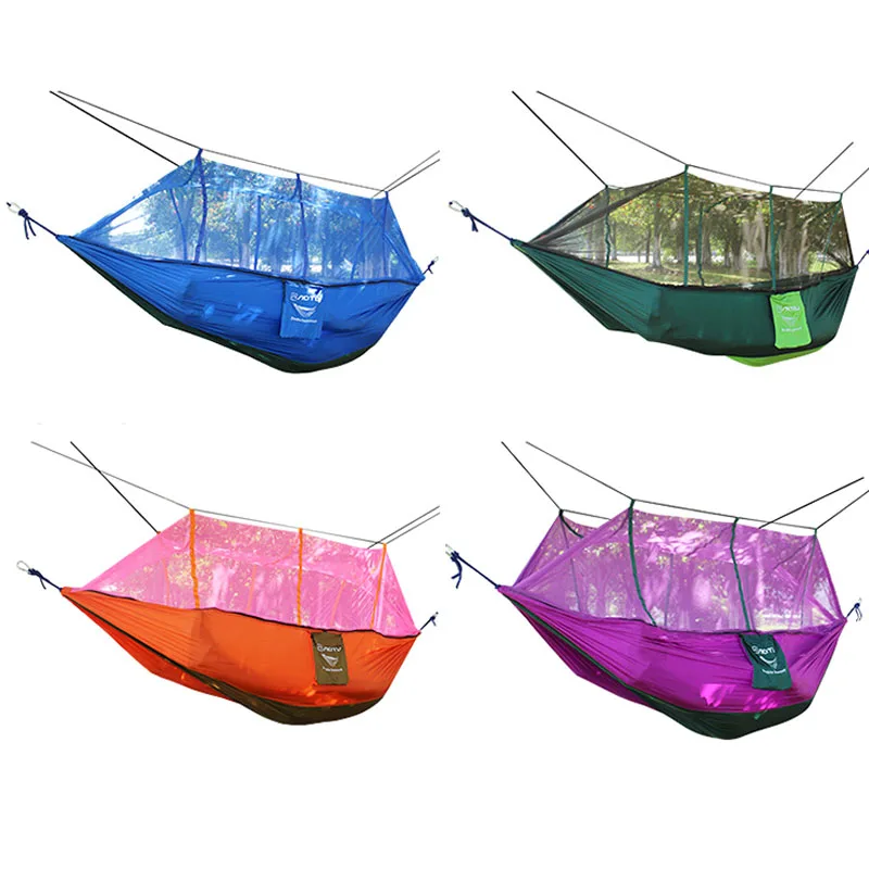 

Double Parachute Mosquito Net Hammock Chair Tourism Hamaca Garden Swing Outdoor Sports Camping Portable Hangmat Sleeping Hammock