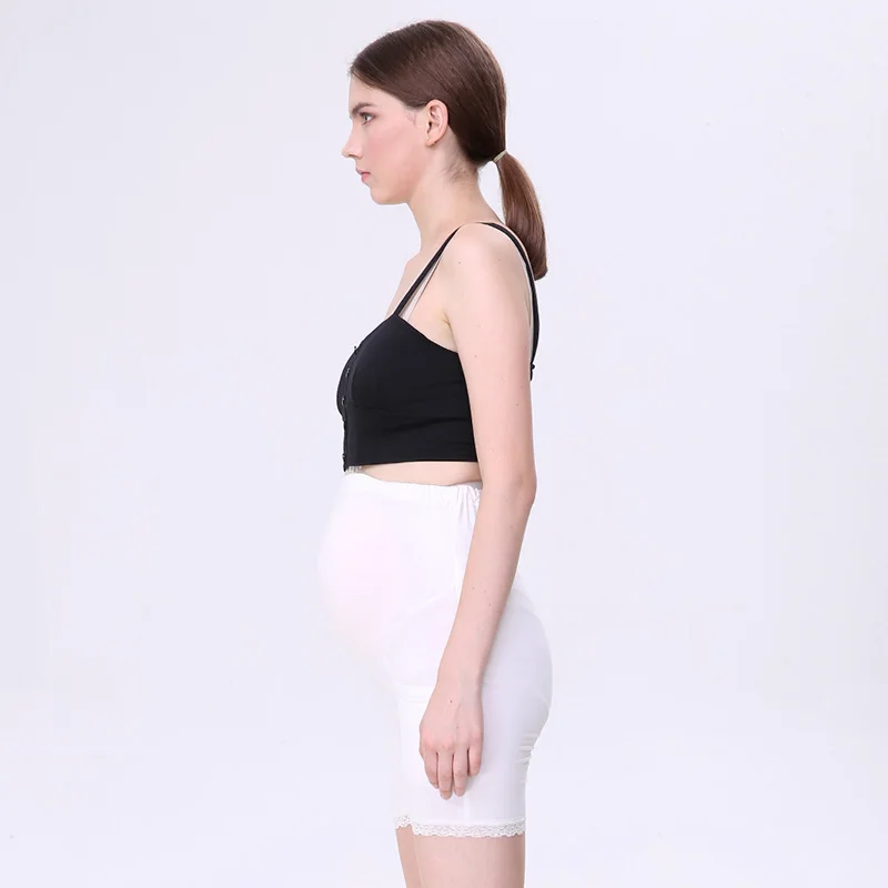 Шорты для беременных летние тонкие белые брюки для ухода за животом свободные шорты для беременных