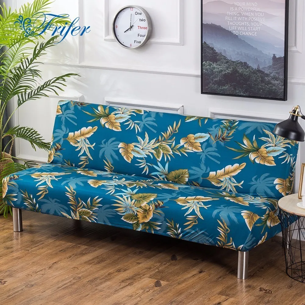 

180-210cm Universal Stretch Sofa Covers Furniture Protector Elastic Print Polyester Modern Loveseat Couch Cover Sofa Towel