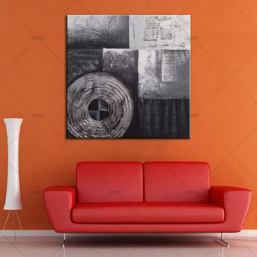 Large oil Painting on canvas Abstract Art Modern Grey vertical Oil Canvas Living Room Office pictures | Дом и сад