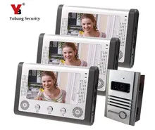 Yobang Security video door phone with 7″ LCD screen IR camera door intercom phone Video Interphone waterproof pinhole camera