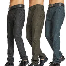 Панк стильные мужские тонкие камуфляжные брюки из искусственной кожи мотоциклетные Клубные панк Рок длинные брюки талия сексуальные брюки мужские s брюки