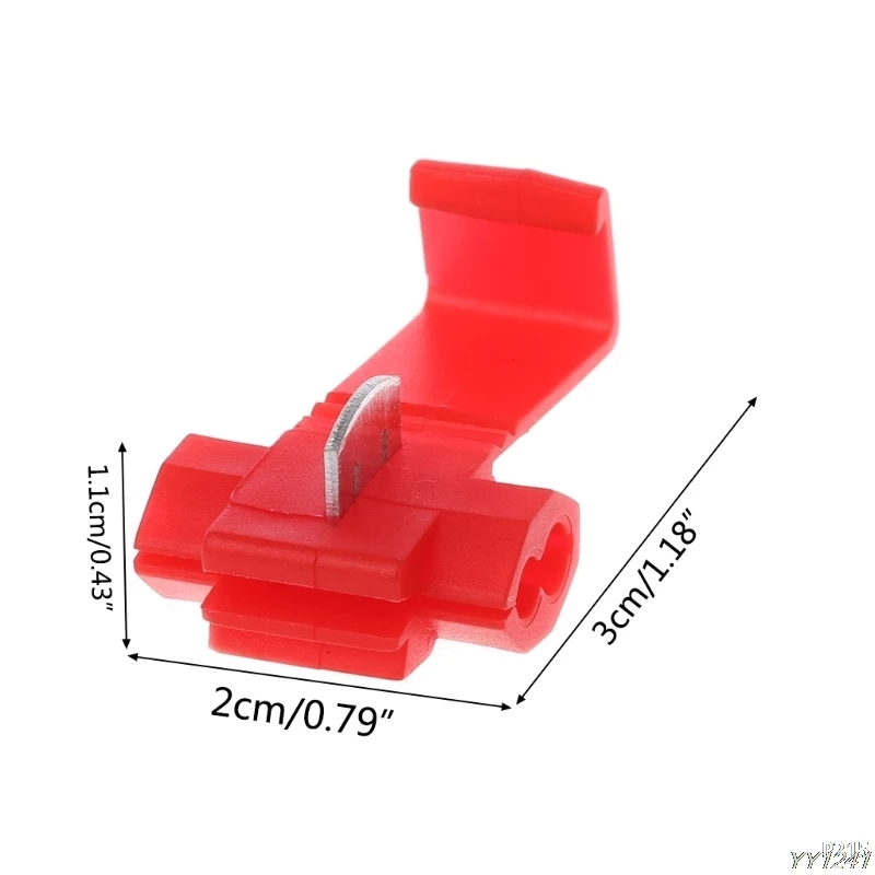 Авто 10 шт. 2 Pin Т-образный кабель Соединители Клеммы обжимной скотч замок быстрого сращивания Электрический автомобильный аудио набор инструмент