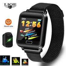 LIGE 2019 New Smart Bracelet Heart Rate Blood Pressure Monitoring Fitness Tracker Sport Smart Wristband Pedometer Smart Band+Box LIGE 2019 New Smart Bracelet Heart Rate Blood Pressure Monitoring Fitness Tracker Sport Smart Wristband Pedometer Smart Band+Box