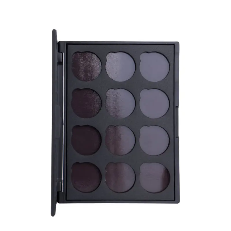 12 Colors Empty Makeup Palette DIY Eye Shadow Pigment Tray Holder Box Case Without