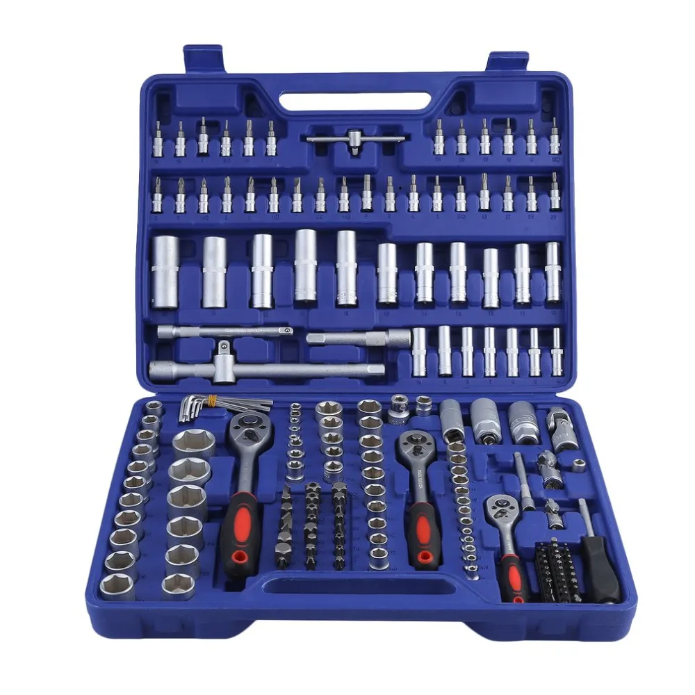 

171 Pcs/Set Professional Carbon Steel KS Tools Socket Wrench Set Metal Construction Socket Spanner Wrench Set Bike Repair Tools