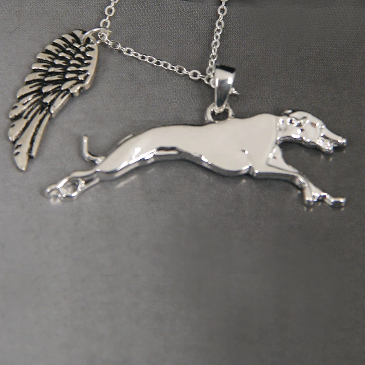 Большое ожерелье с собакой ожерелья в виде животных& Подвески нежное Серебряное колье ожерелье женское ожерелье с подвеской для собак