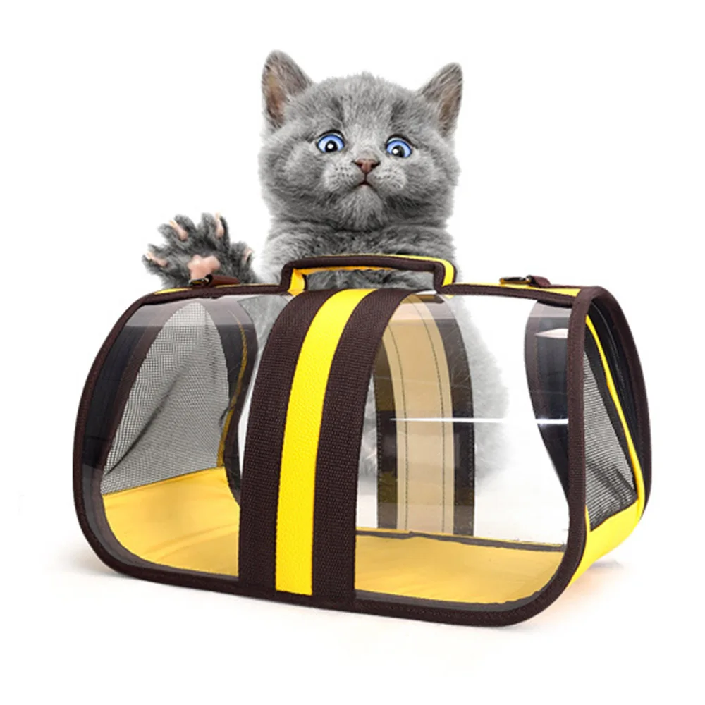 

Dog House Cage for Small Dogs Crate Cat Net Tent for Cats Outside Kennel Foldable Travel Transparent Pet Bag