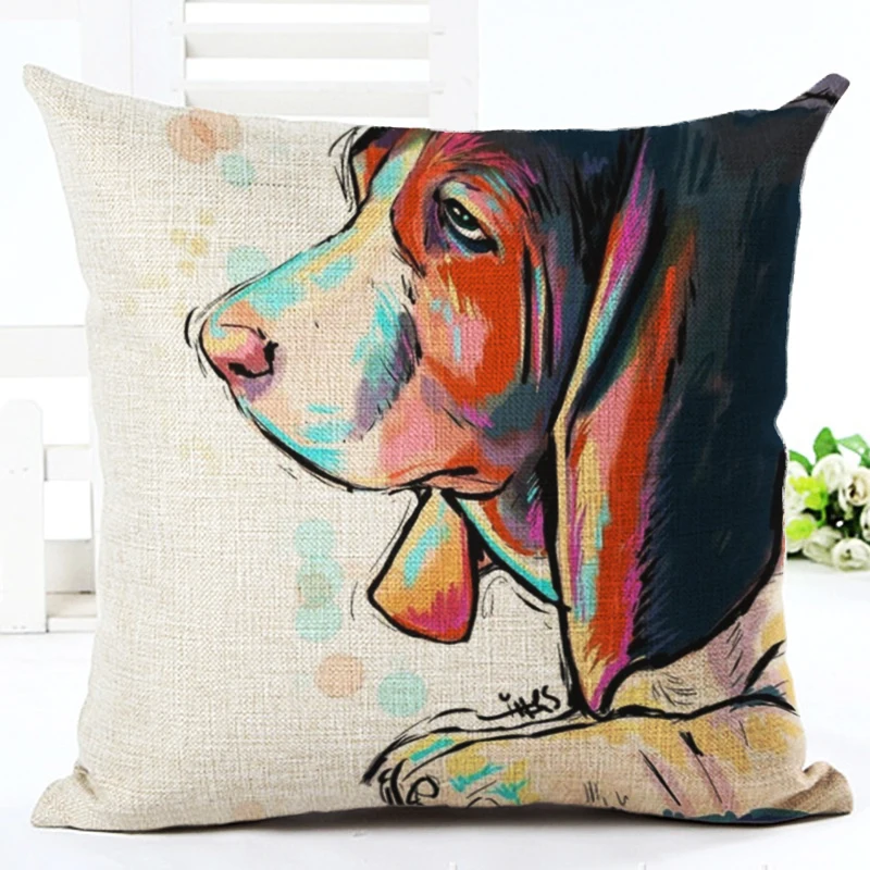 Bullterrier Cushion Covers Dog Pet Soft Linen Material Pillow Cases For Kids Baby Girl Boy Bedroom Decorative Cushion Cover Bullterrier Cushion Covers Dog Pet Soft Linen Material Pillow Cases For Kids Baby Girl Boy Bedroom Decorative Cushion Cover
