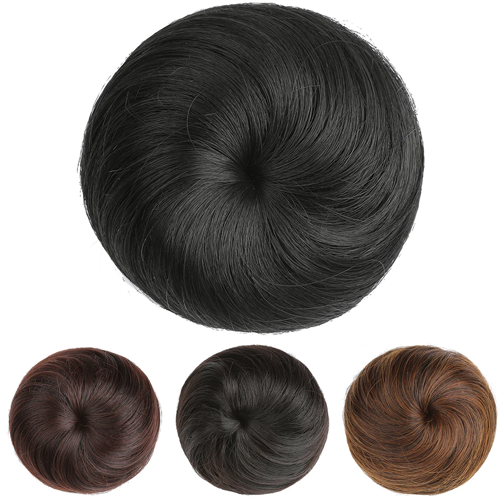 Твердые Adjsutable размеры шиньон Scrunchie синтетические моющиеся удобная одежда легкий