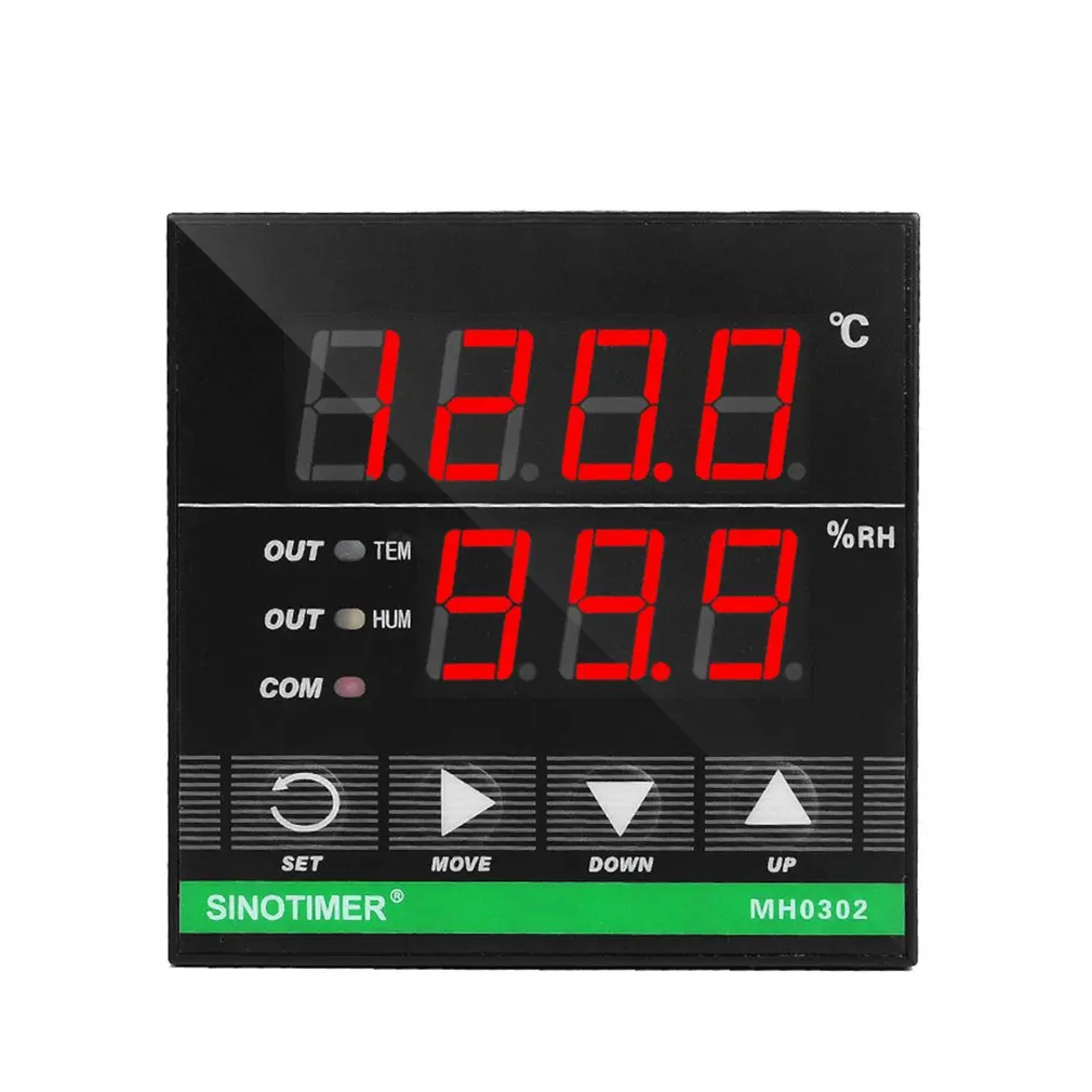 

SINOTIMER Digital Microcomputer Temperature Humidity Controller Heat Cool Switch Socket Thermoregulator Thermostat Humidistat