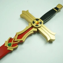 S0391 Серафим конца OWARI NO SERAFU HYAKUYA красный деревянный меч W/оболочка 44"