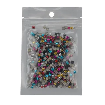YZWLE 1000 Pcs/Pack Mix 5 Colors Punk Metal Alloy Spike Rivet 3D Nail Art Tips Craft DIY Design Decorations