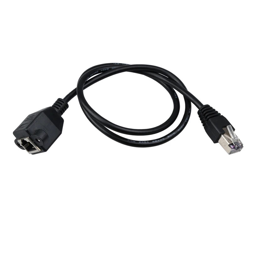 

Cat5e network patch cable 30CM RJ45 Male to Female Screw Panel Mount Ethernet LAN Network Extension Cable best price A20