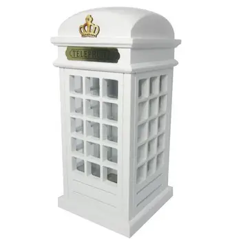 

Oversized Wooden Piggy Bank Creative London Phone Booths Money Box Cute Coin Pots for Children Save Money Bank Birthday Gift