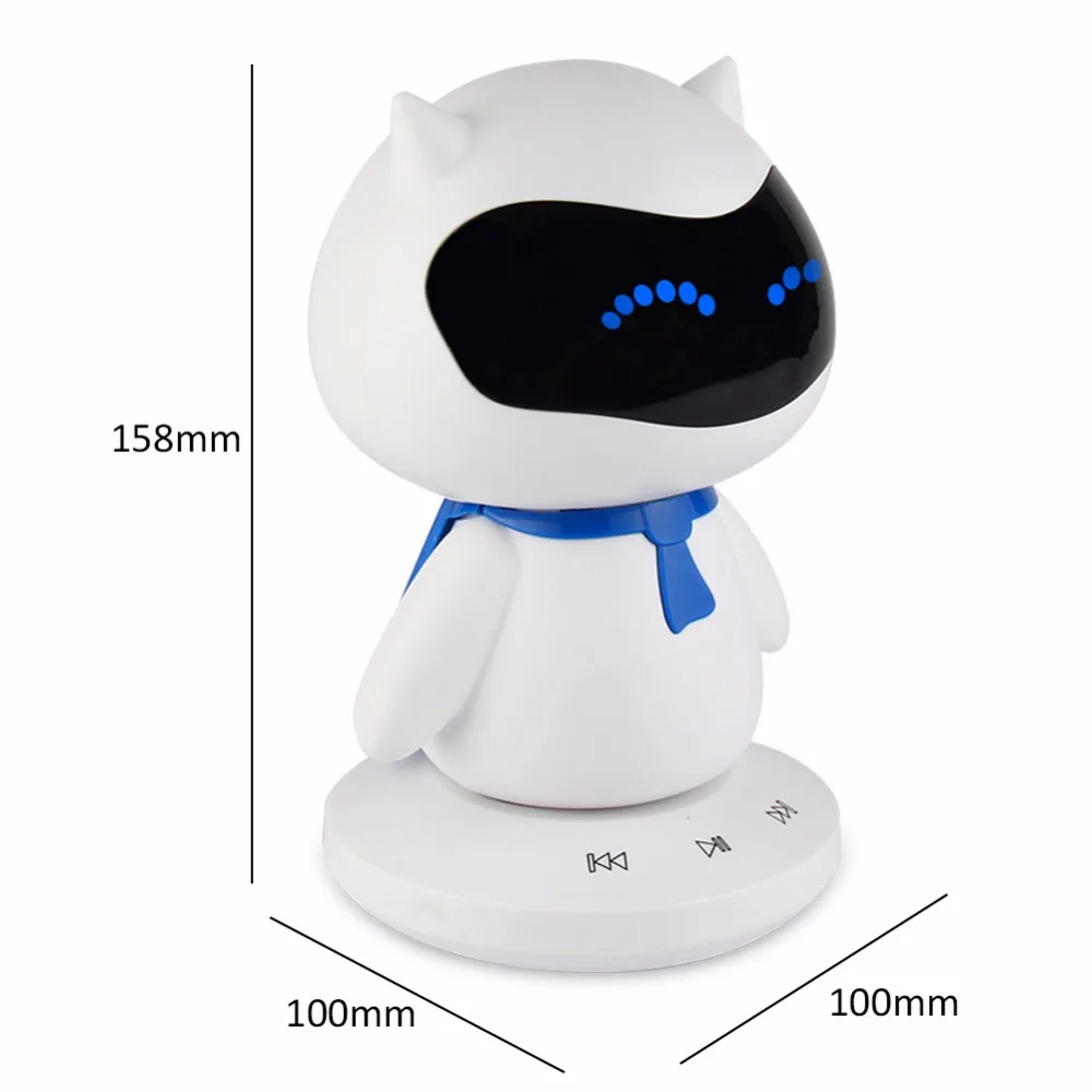 50x Mini Portabel Lucu Robot Pintar Blueototh Speaker Dengan