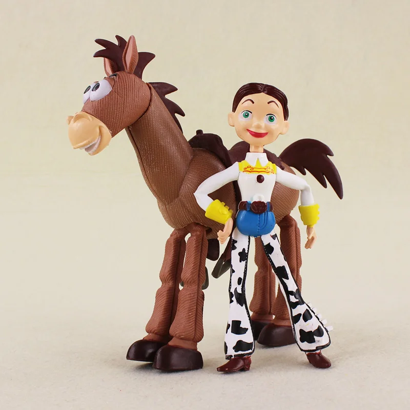 4 шт./лот История игрушек косплей кукла Buzz Lightyear Woody Jessie Bullseye из ПВХ модель игрушки