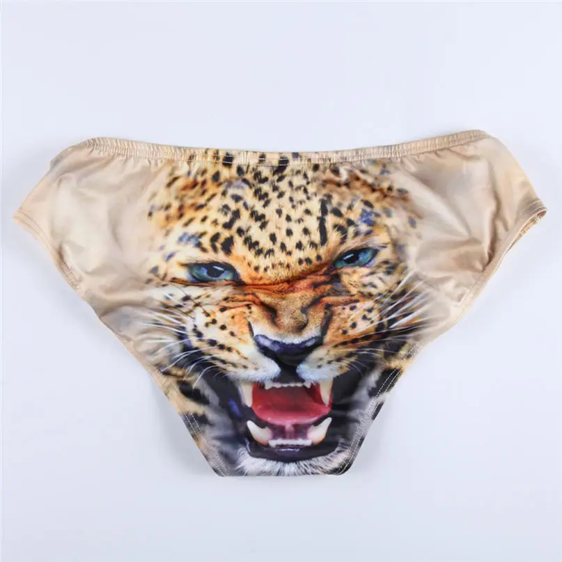 Swim Briefs Man Sexy 3D Print Underwear Cotton Soft Breathable Pouch Boxer Underpants Underwear All Seasons Panties #2d27 (24)