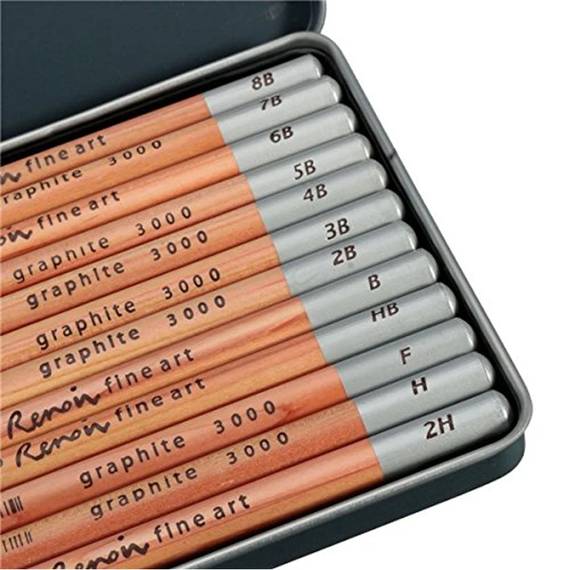 12 шт. Марко Ренуар тонкий художественный карандаш для рисования эскизов набор нетоксичных карандаши для эскизов, рисования школьные наборы для рисования