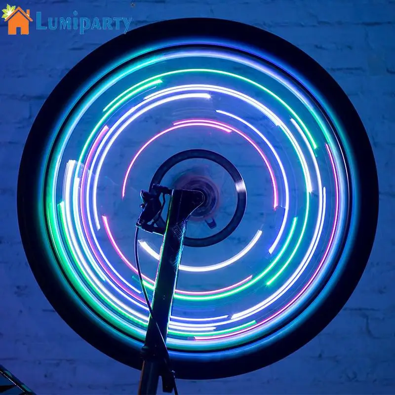 

LumiParty Colorful Spoke Lamp String Ligth Mountain Bike Waterproof Wheel Steel Light Cool Stylish Flashing Decoration
