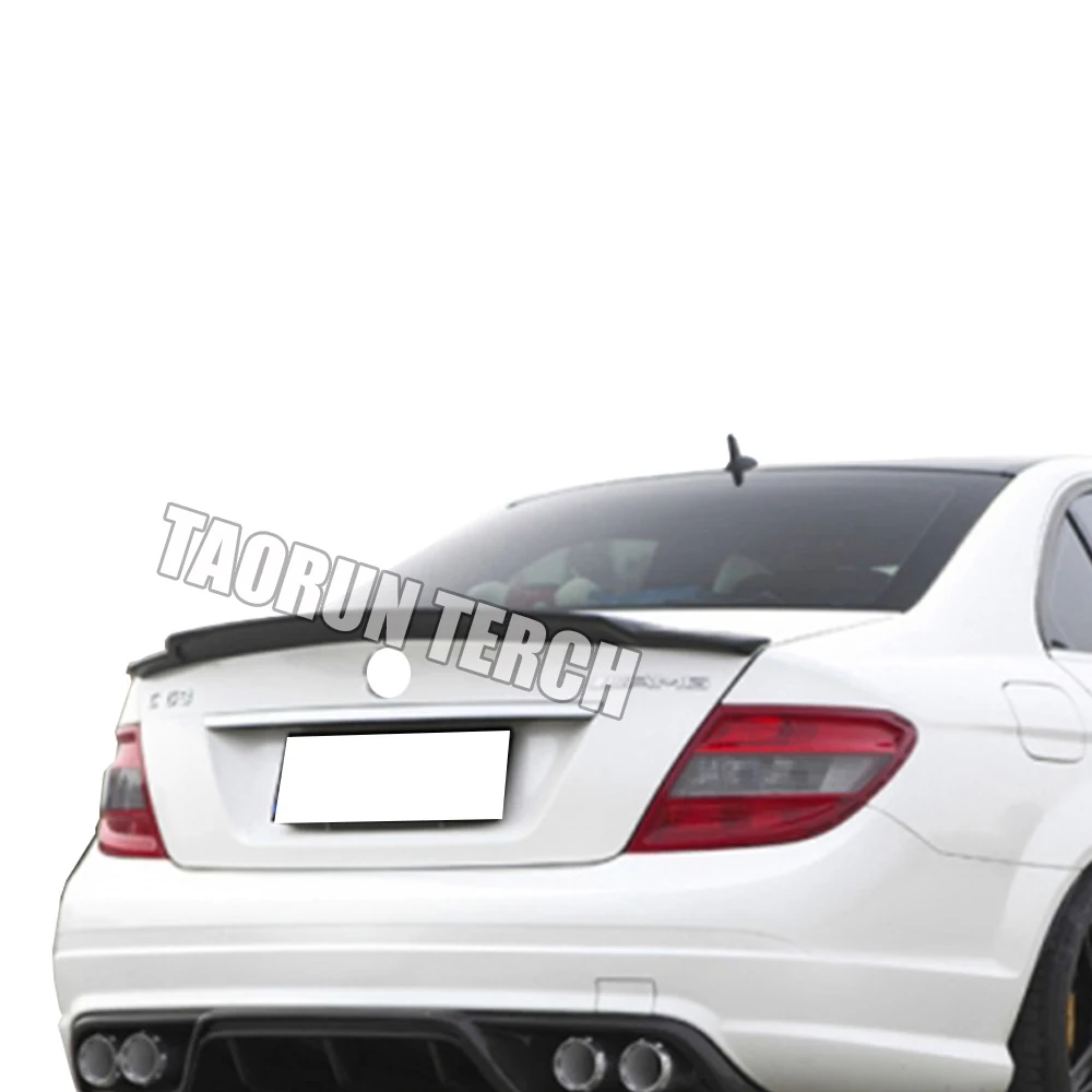 Задний спойлер из углеродного волокна C74 Style W204 для Mercedes Ben C200 C250 C300 C350 C63 AMG 4