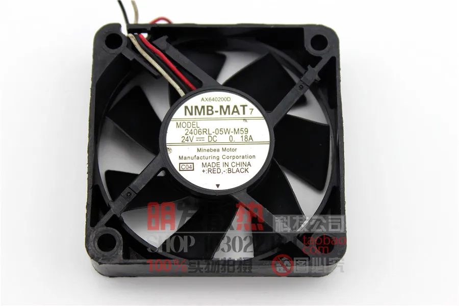 

Оригинальный двухроликовый осевой вентилятор 2406RL-05W-M59 24V-DC 0.18A