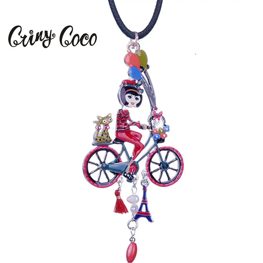 Cring Coco горячая Распродажа Мультяшные ожерелья с куклами и кулонами для женщин аксессуары ювелирные изделия ожерелье